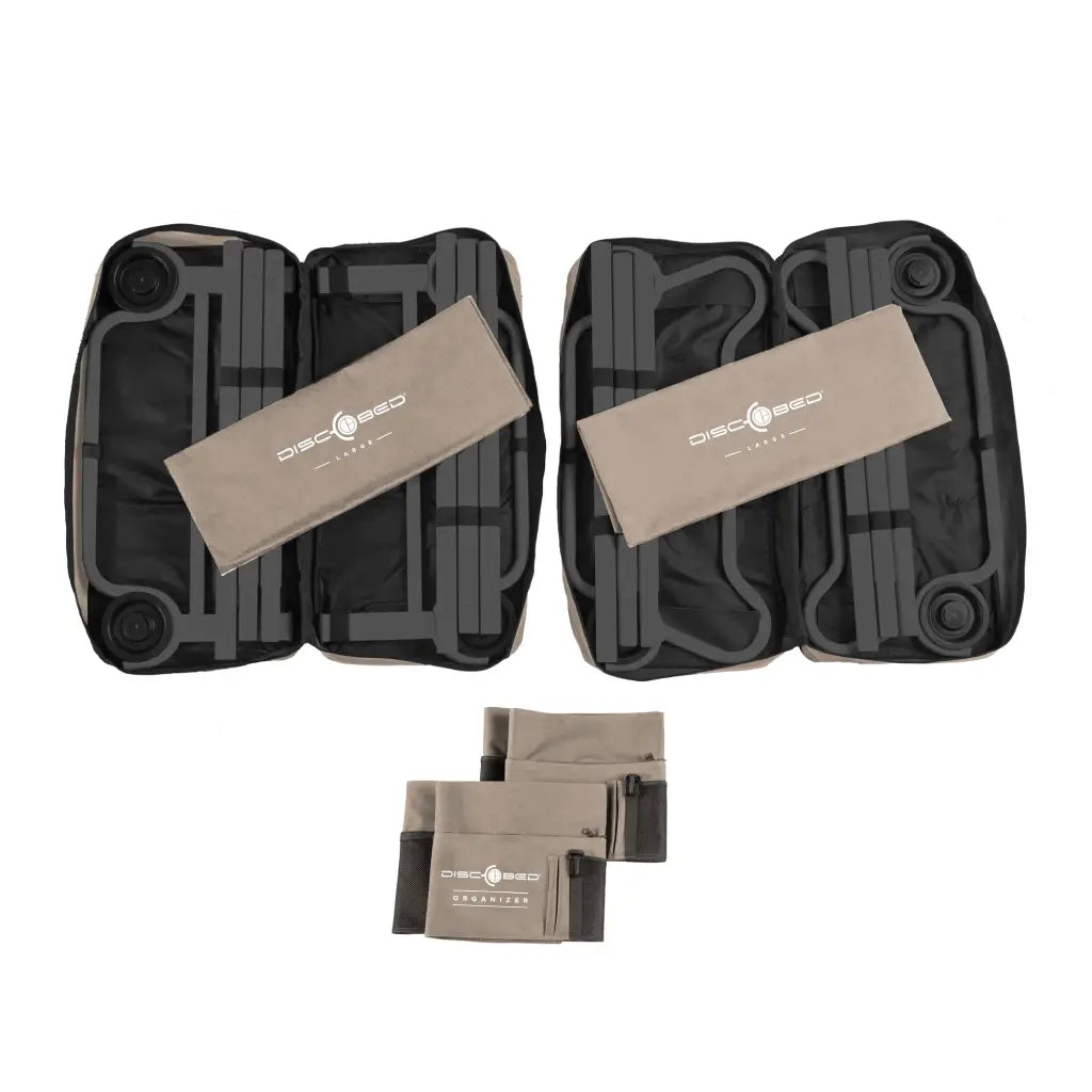 Disc-O-Bed - Large w/ Side Organisers 28" wide - Tan