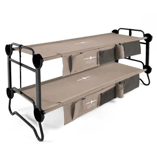 Disc-O-Bed - Large w/ Side Organisers 28" wide - Tan