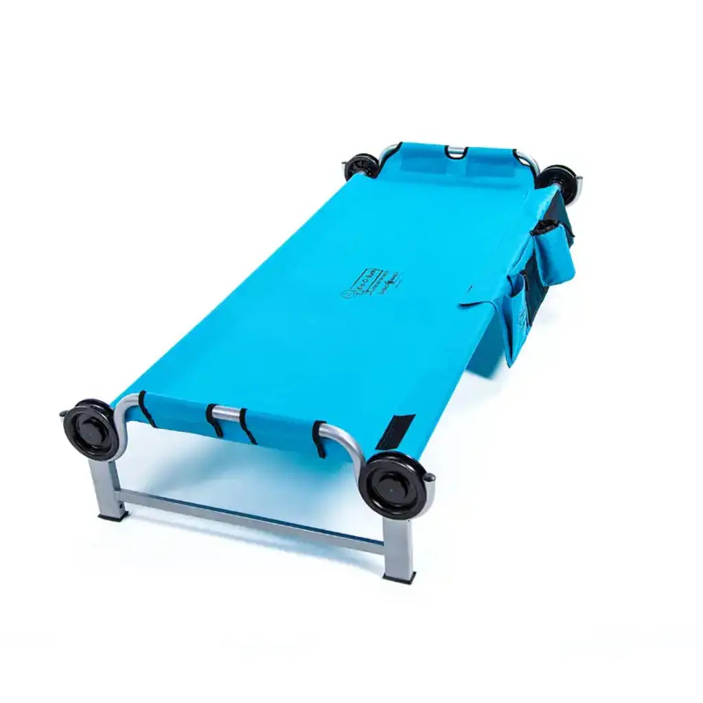 Kid-O-Bunk w/ Organiser - Teal Blue Fabric / Grey Frame