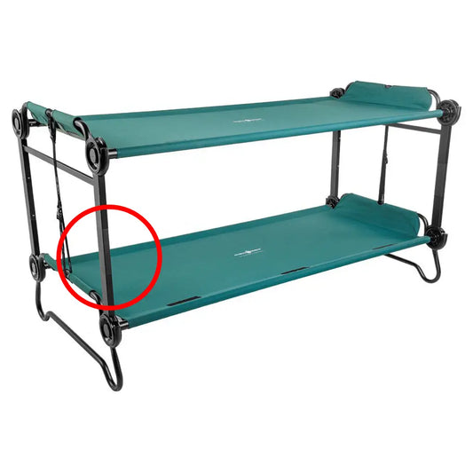 Disc-O-Bed Leg Extension Set, Black