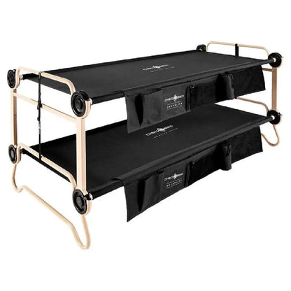 Disc-O-Bed Australia Disc-O-Bed - XL w/ Side Organiser 35" wide - Black Disc-O-Bed