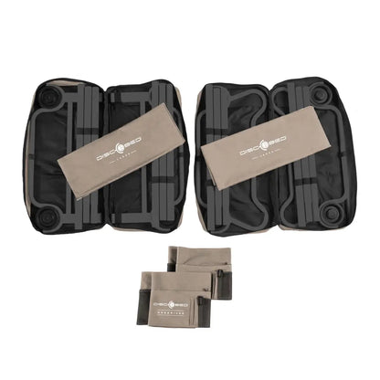 Disc-O-Bed Australia Disc-O-Bed - Large w/ Side Organisers 28" wide - Tan Disc-O-Bed