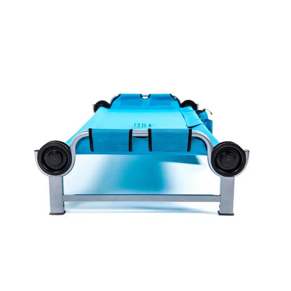 Disc-O-Bed Australia Kid-O-Bunk w/ Organiser - Teal Blue Fabric / Grey Frame Bunks