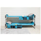 Kid-O-Bunk w/ Organiser - Teal Blue Fabric / Grey Frame