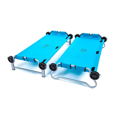 Disc-O-Bed Australia Kid-O-Bunk w/ Organiser - Teal Blue Fabric / Grey Frame Bunks