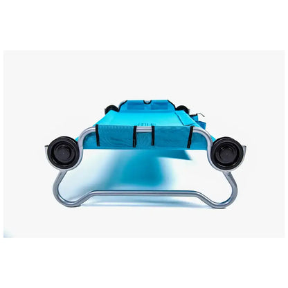 Disc-O-Bed Australia Kid-O-Bunk w/ Organiser - Teal Blue Fabric / Grey Frame Bunks