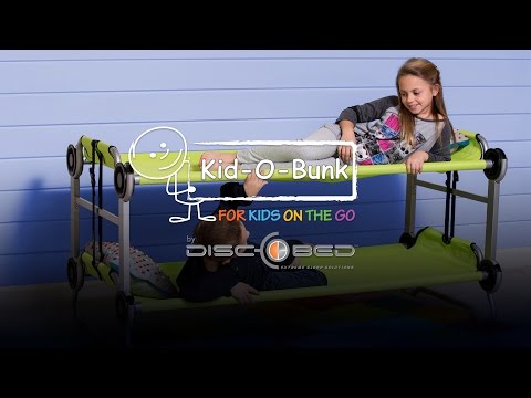Kid-O-Bunk w/ Organiser - Teal Blue Fabric / Grey Frame